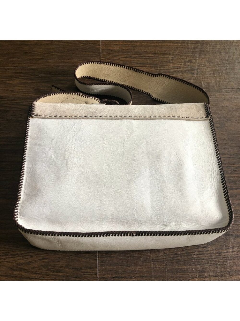 Divine Tribe by Chad Ypon Raw Hide Leather Laptop Satchel Messenger Bag RARE - Picture 11 of 11